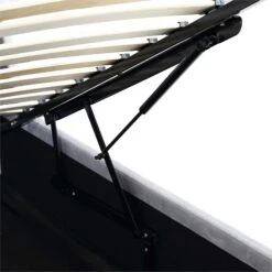 Hadley Grey Velvet Ottoman Storage Bed -Entreprise Cc Shop JAH 010 GREYVEL detail3