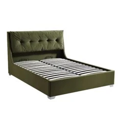 Hadley Moss Green Velvet Ottoman Storage Bed -Entreprise Cc Shop JAH 010 MOSS VEL WB2