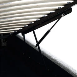 Egerie Curved Headboard Mist Grey Boucle Ottoman Storage Bed -Entreprise Cc Shop JAH 011 GREY BOUCLE detail5