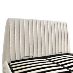 Helia Pleated Ottoman Storage Bed, Beige Boucle -Entreprise Cc Shop JAH 012 BEIGE BOUCLE detail1