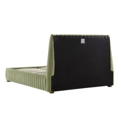 Helia Pleated Ottoman Storage Bed, Lichen Velvet -Entreprise Cc Shop JAH 012 LICHEN VEL WB6