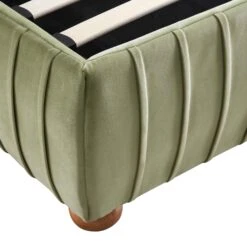 Helia Pleated Ottoman Storage Bed, Lichen Velvet -Entreprise Cc Shop JAH 012 LICHEN VEL detail3