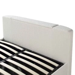 Wilton White Boucle Ottoman TV Bed -Entreprise Cc Shop JAH 015 ECRU BOU detail4