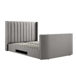 Wilton Grey Fabric Ottoman TV Bed -Entreprise Cc Shop JAH 015 GREY FAB WB2