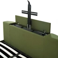 Wilton Moss Green Velvet Ottoman TV Bed -Entreprise Cc Shop JAH 015 MOSS VEL detail2