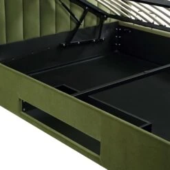 Wilton Moss Green Velvet Ottoman TV Bed -Entreprise Cc Shop JAH 015 MOSS VEL detail5