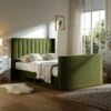 Wilton Moss Green Velvet Ottoman TV Bed -Entreprise Cc Shop JAH 015 MOSS VEL main