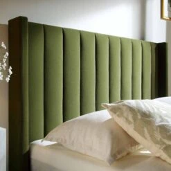 Wilton Moss Green Velvet Ottoman TV Bed -Entreprise Cc Shop JAH 015 MOSS VEL scene4