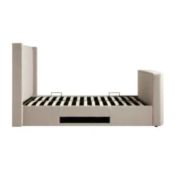 Wilton Warm Stone Fabric Ottoman TV Bed -Entreprise Cc Shop JAH 015 SAND FAB WB6