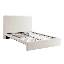 Hampstead Ecru Boucle Curved Bed 17 Hampstead Ecru Boucle Curved Bed -Entreprise Cc Shop JAH 016 ECRU BOU bedonly WB1