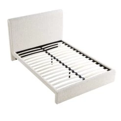 Hampstead Ecru Boucle Curved Bed 20 Hampstead Ecru Boucle Curved Bed -Entreprise Cc Shop JAH 016 ECRU BOU bedonly WB3