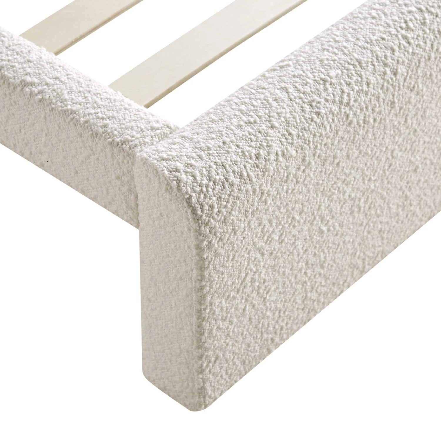 Hampstead Ecru Boucle Curved Bed 14 Hampstead Ecru Boucle Curved Bed - Image 12