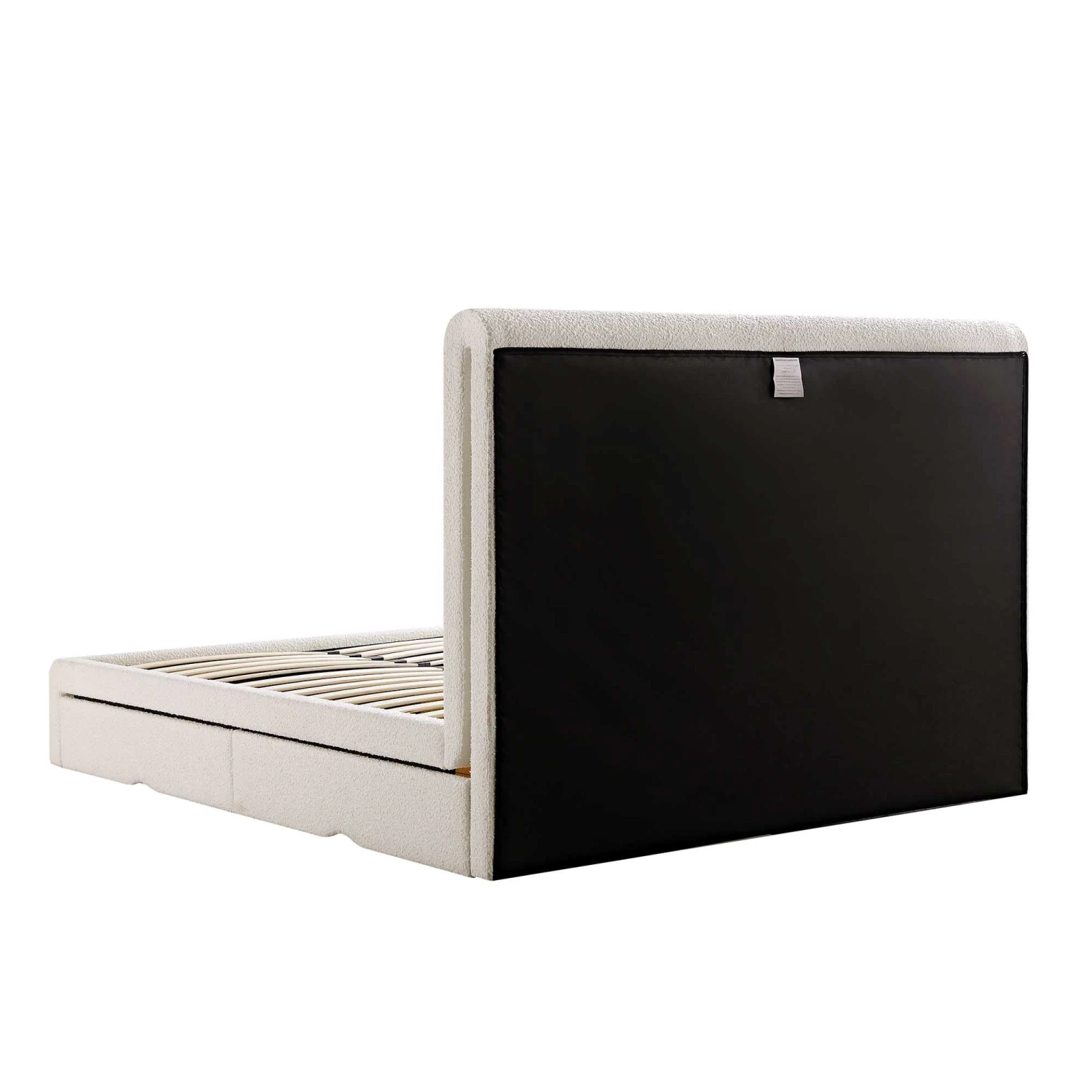 Hampstead Ecru Boucle Curved Bed With 4-Drawer Storage 12 Hampstead Ecru Boucle Curved Bed With 4-Drawer Storage - Image 10