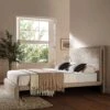 Hampstead Taupe Boucle Curved Bed -Entreprise Cc Shop JAH 016 TAUPE BOU BEDONLY main