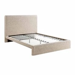 Hampstead Taupe Boucle Curved Bed 18 Hampstead Taupe Boucle Curved Bed -Entreprise Cc Shop JAH 016 TAUPE BOU WB1