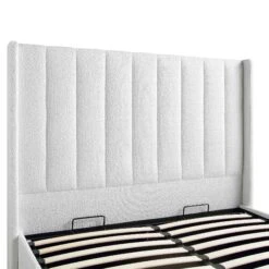 Wilton White Boucle Ottoman Storage Bed -Entreprise Cc Shop JAH 017 ECRU BOU detail1