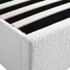 Wilton White Boucle Ottoman Storage Bed -Entreprise Cc Shop JAH 017 ECRU BOU detail4