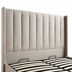 Wilton Warm Stone Fabric Ottoman Storage Bed -Entreprise Cc Shop JAH 017 SAND FAB detail1 c810b964 90a9 4051 865d 496b3b5c5128