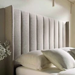 Wilton Warm Stone Fabric Ottoman Storage Bed -Entreprise Cc Shop JAH 017 SAND FAB scene3