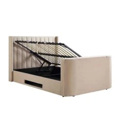 Wilton Champagne Velvet Ottoman TV Bed 29 Wilton Champagne Velvet Ottoman TV Bed -Entreprise Cc Shop JAH 017 STONE VEL WB3 0f39fbfa 23ca 4ff6 bb35 a66564fab110