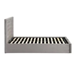 Hartwell Upholstered Ottoman Storage Bed With Nailhead Trim Headboard (Grey Velvet) -Entreprise Cc Shop JAH 02 GREYVEL 5