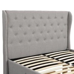 Weston Buttoned Wing Back Upholstered 2-Drawer Storage Bed (Grey Fabric) -Entreprise Cc Shop JAH 03 GREYFAB detail2