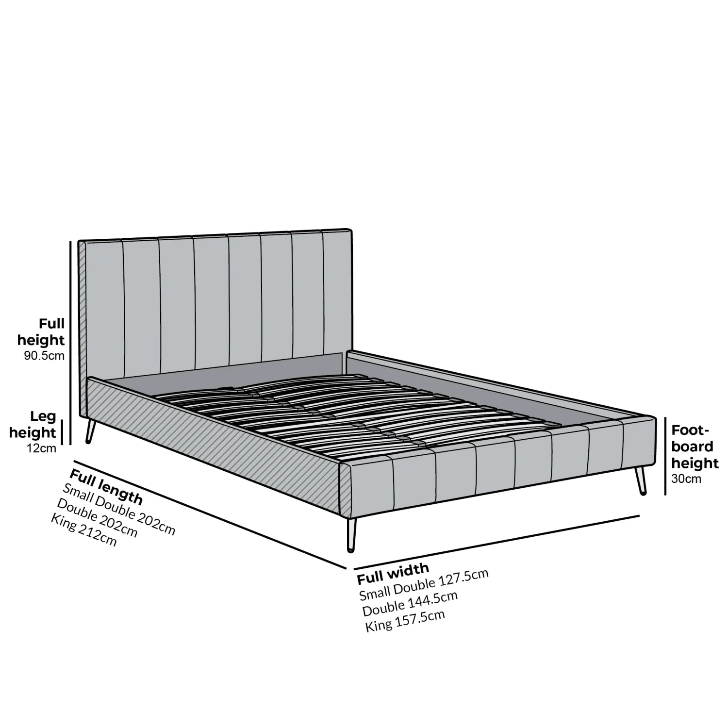 Sylvie Velvet Upholstered Bed Frame With Golden Chrome Legs, Champagne Velvet 7 Sylvie Velvet Upholstered Bed Frame With Golden Chrome Legs, Champagne Velvet - Image 5