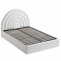 Archer White Boucle Ottoman Storage Bed -Entreprise Cc Shop JAH 09 ECRUBOUCLE WB3