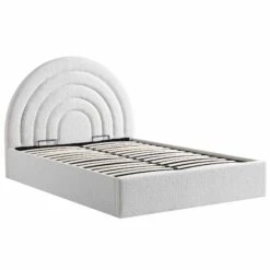 Archer White Boucle Ottoman Storage Bed -Entreprise Cc Shop JAH 09 ECRUBOUCLE WB4