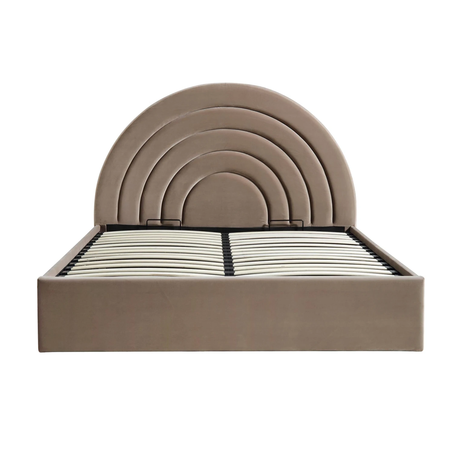 Archer Mink Velvet Ottoman Storage Bed 7 Archer Mink Velvet Ottoman Storage Bed - Image 5