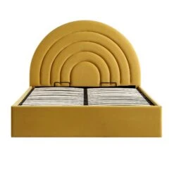 Archer Mustard Yellow Velvet Ottoman Storage Bed 18 Archer Mustard Yellow Velvet Ottoman Storage Bed -Entreprise Cc Shop JAH 09 MUSTVEL WB2