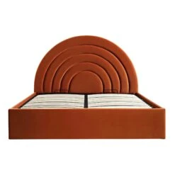 Archer Rust Velvet Ottoman Storage Bed -Entreprise Cc Shop JAH 09 RUSTVEL WB2