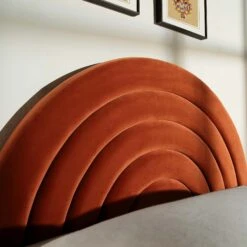 Archer Rust Velvet Ottoman Storage Bed -Entreprise Cc Shop JAH 09 RUSTVEL scene3