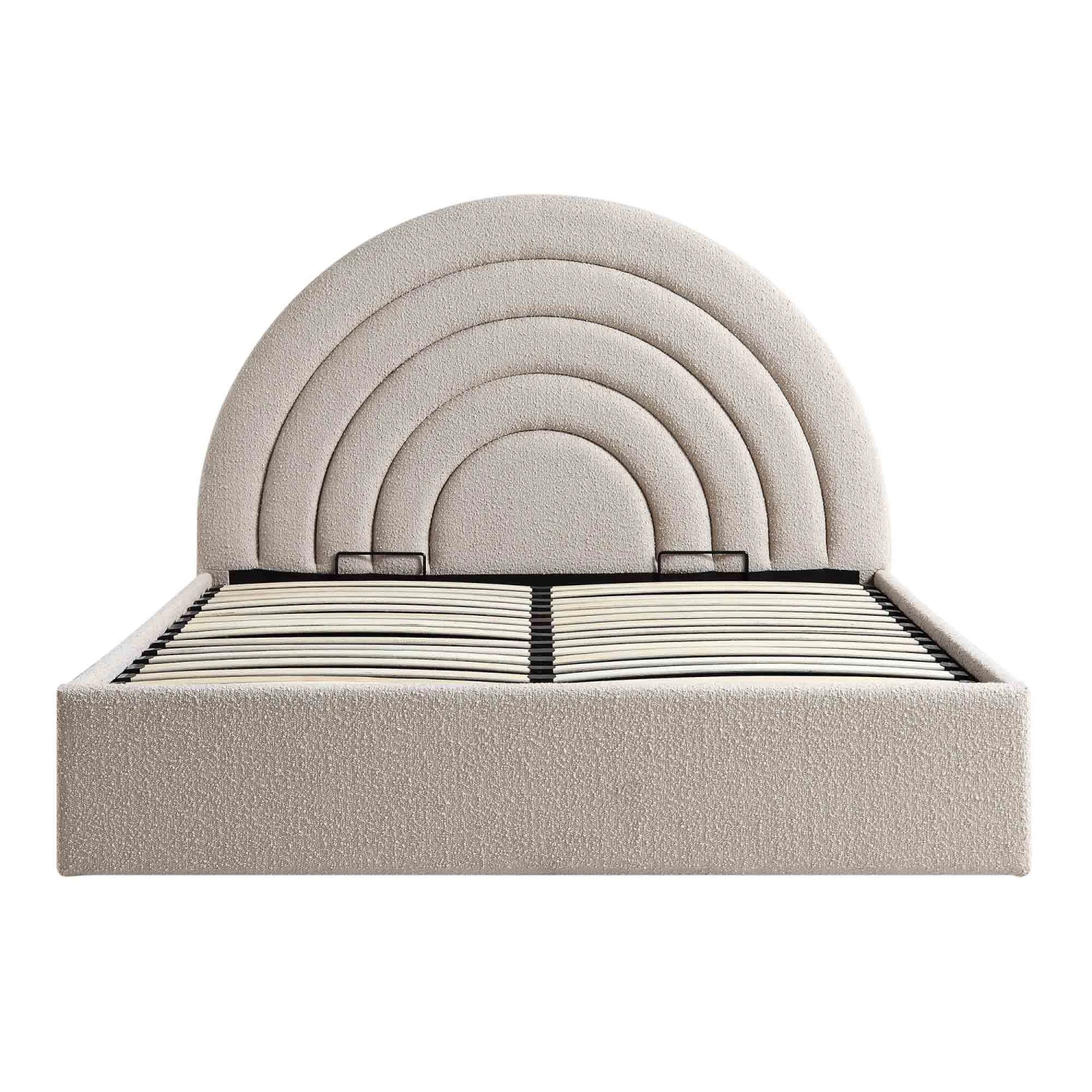 Archer Taupe Boucle Ottoman Storage Bed 9 Archer Taupe Boucle Ottoman Storage Bed - Image 7