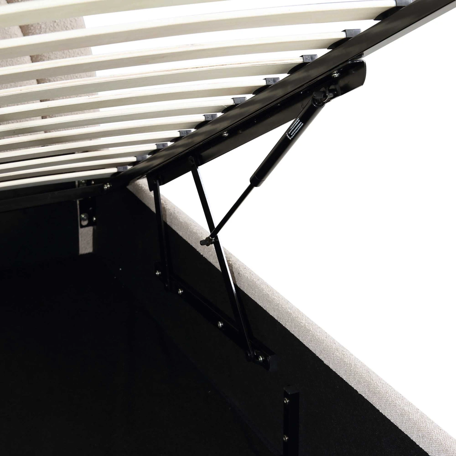 Archer Taupe Boucle Ottoman Storage Bed 14 Archer Taupe Boucle Ottoman Storage Bed - Image 12