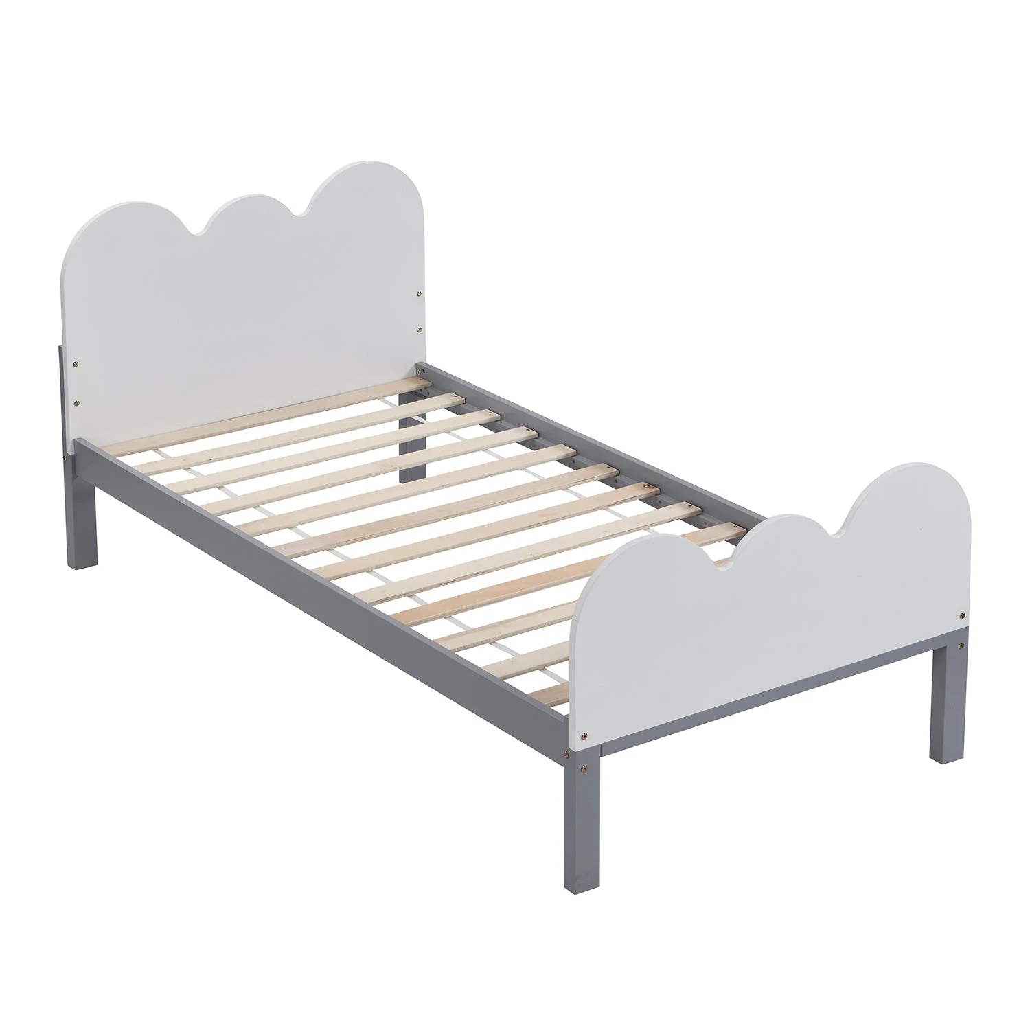 Hedwig Wooden Cloud Headboard Kid's Single Bed 6 Hedwig Wooden Cloud Headboard Kid's Single Bed - Image 4