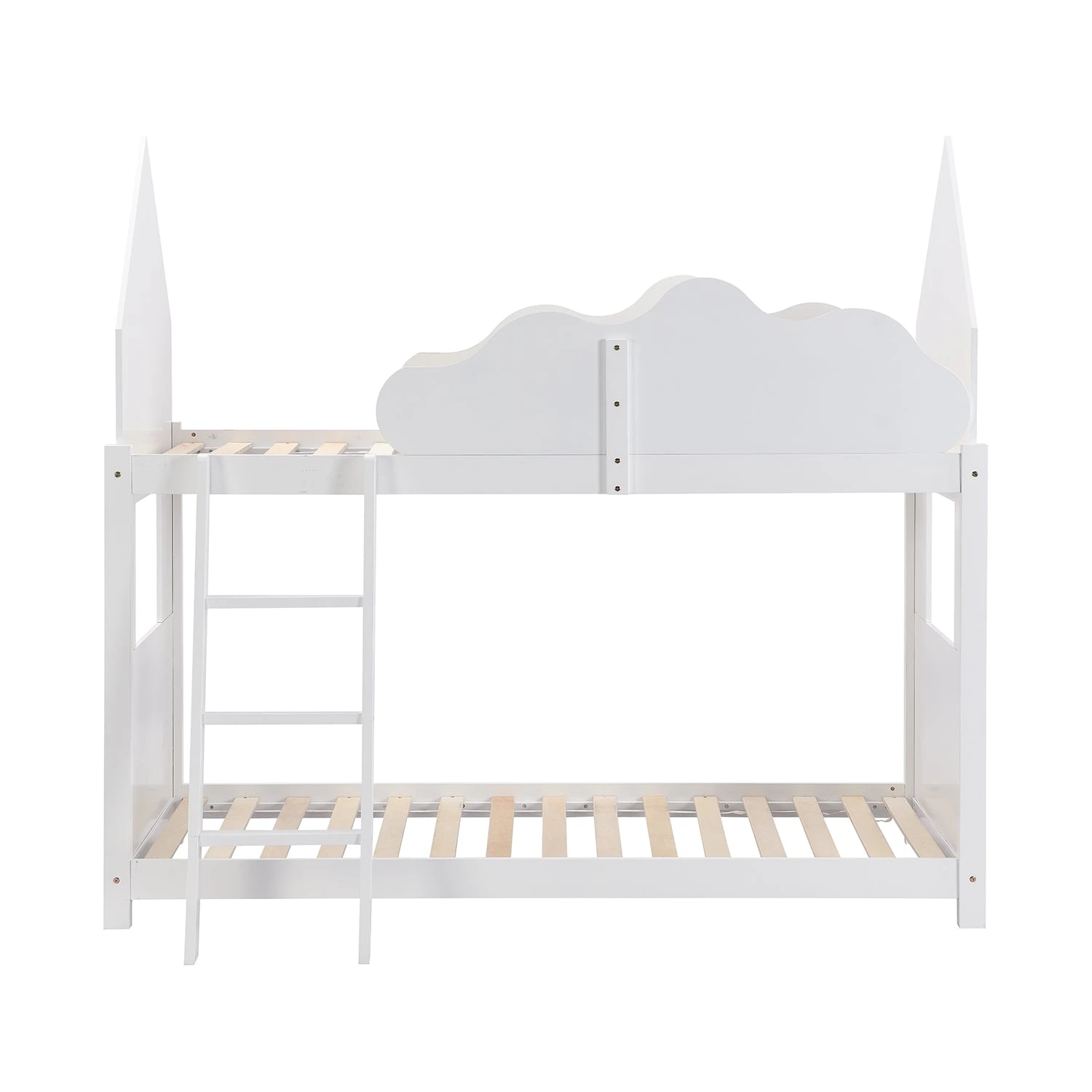 Newton White Solid Wood Kid's Treehouse Bunk Bed 8 Newton White Solid Wood Kid's Treehouse Bunk Bed - Image 6