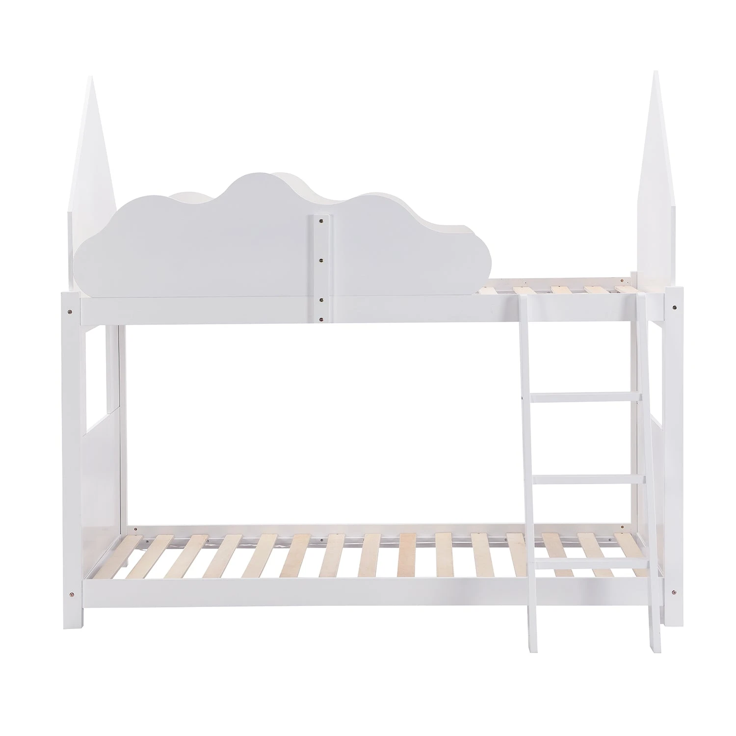 Newton White Solid Wood Kid's Treehouse Bunk Bed 9 Newton White Solid Wood Kid's Treehouse Bunk Bed - Image 7