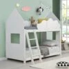 Newton White Solid Wood Kid's Treehouse Bunk Bed -Entreprise Cc Shop JIN 019 WHITE main
