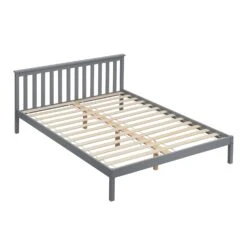 Linnelle Solid Wood Bed Frame In Grey 12 Linnelle Solid Wood Bed Frame In Grey -Entreprise Cc Shop JIN 02 GREY 3