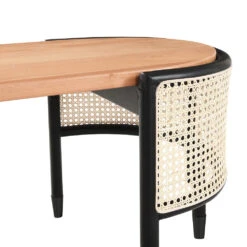 Jeanne Cane Rattan Solid Wood Oval Coffee Table 16 Jeanne Cane Rattan Solid Wood Oval Coffee Table -Entreprise Cc Shop Jeanne 6