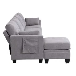 Brunswick Large 4-Seater Storage Chaise Sofa In Light Grey 23 Brunswick Large 4-Seater Storage Chaise Sofa In Light Grey -Entreprise Cc Shop LVSF 03 LIGHTGREY WB4