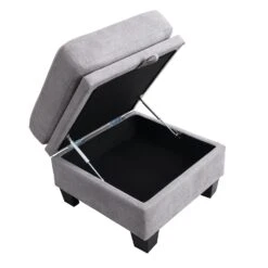 Brunswick Large 4-Seater Storage Chaise Sofa In Light Grey 26 Brunswick Large 4-Seater Storage Chaise Sofa In Light Grey -Entreprise Cc Shop LVSF 03 LIGHTGREY detail3