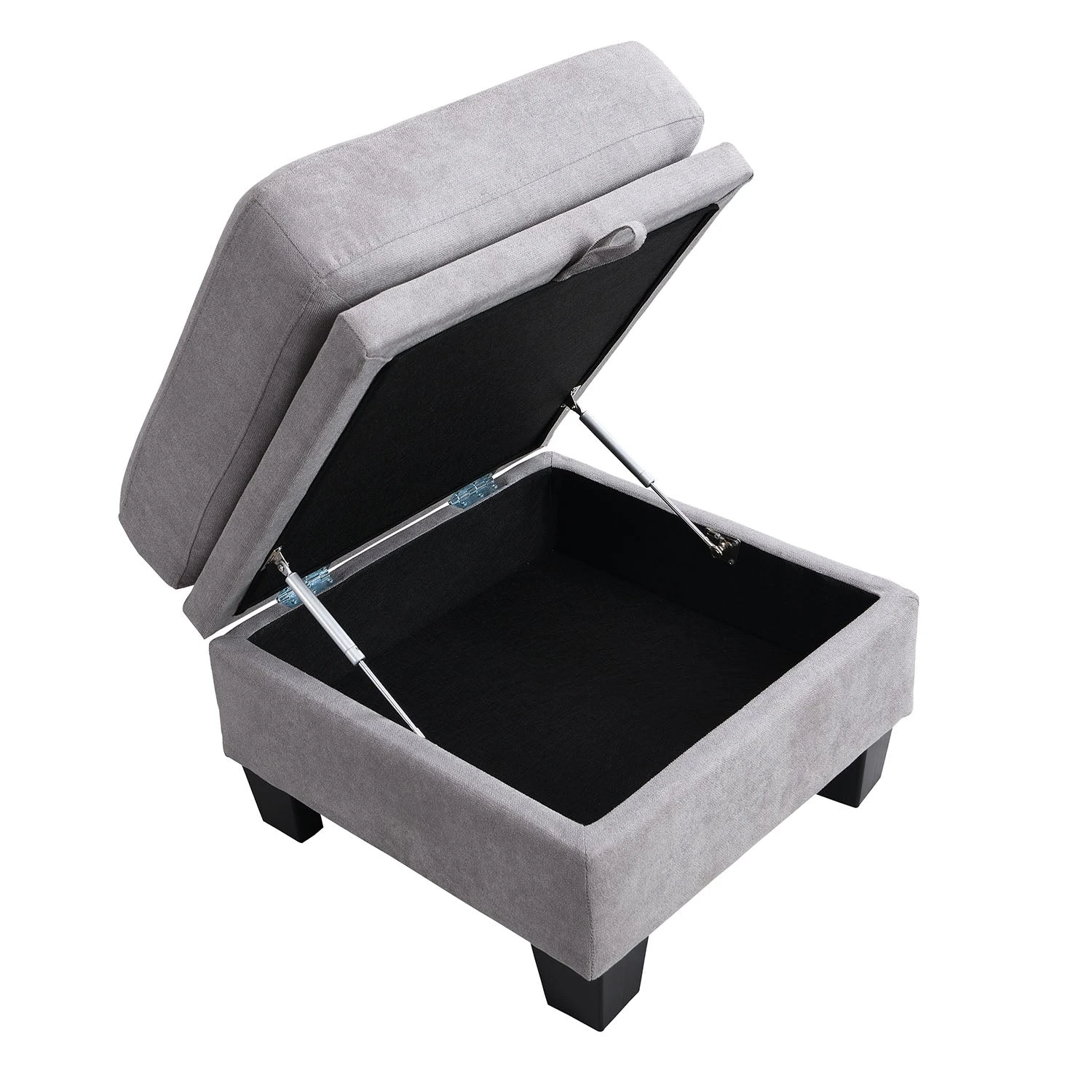 Brunswick Large 4-Seater Storage Chaise Sofa In Light Grey 14 Brunswick Large 4-Seater Storage Chaise Sofa In Light Grey - Image 12