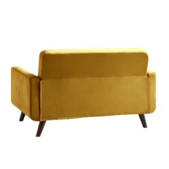 Clarence 2-Seater Sofa In Mustard Yellow Velvet 18 Clarence 2-Seater Sofa In Mustard Yellow Velvet -Entreprise Cc Shop LVSF 06 MUSTARDVEL 2ST WB5