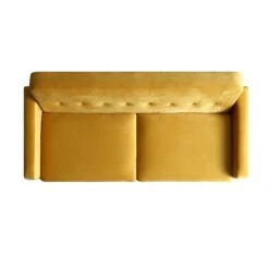 Clarence 3-Seater Sofa In Mustard Yellow Velvet 19 Clarence 3-Seater Sofa In Mustard Yellow Velvet -Entreprise Cc Shop LVSF 06 MUSTARDVEL 3ST WB3