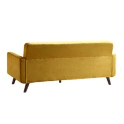 Clarence 3-Seater Sofa In Mustard Yellow Velvet 21 Clarence 3-Seater Sofa In Mustard Yellow Velvet -Entreprise Cc Shop LVSF 06 MUSTARDVEL 3ST WB5