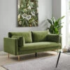 Pelham Moss Green Velvet Fabric Sofa 2 Pelham Moss Green Velvet Fabric Sofa -Entreprise Cc Shop LVSF 386 GREENVEL 3ST 1