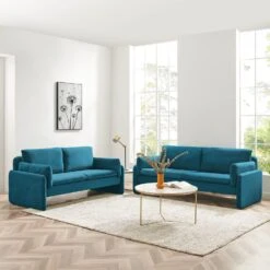 Clapham 3-Seater Sea Blue Velvet Fabric Sofa 13 Clapham 3-Seater Sea Blue Velvet Fabric Sofa -Entreprise Cc Shop LVSF 89 BLUEVEL 2N3SET scene 28d2ee2c 0bfa 4dd5 9d98 c063a96e901d
