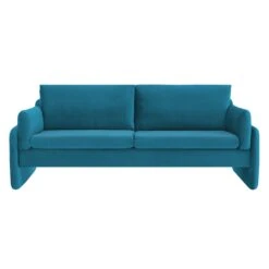 Clapham 3-Seater Sea Blue Velvet Fabric Sofa 14 Clapham 3-Seater Sea Blue Velvet Fabric Sofa -Entreprise Cc Shop LVSF 89 BLUEVEL 3ST WB1